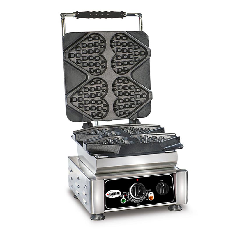 GMG WE 04 Ti Amo Kalp Model Waffle Makinesi, Değişebilir Plaka
