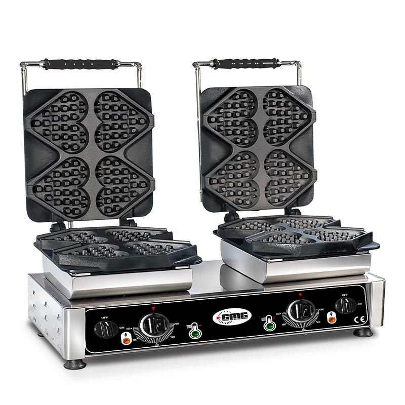 GMG WE 24 Ti Amo Kalp Model Waffle Makinesi, Değişebilir Plaka