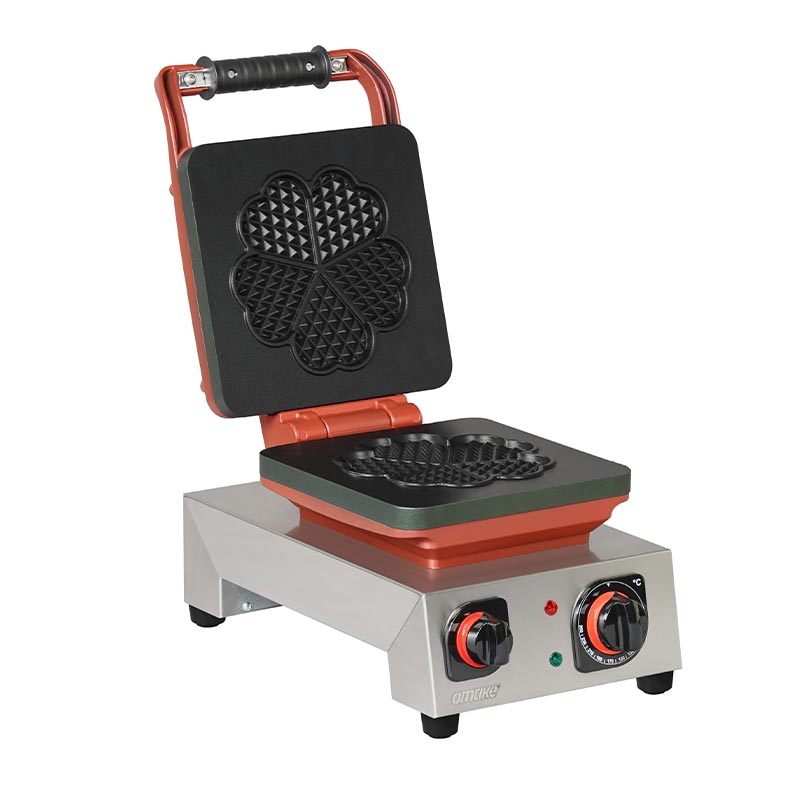 Omake WFL21.E12 Z5F Zamanlayıcılı Küçük Çiçek Model Tekli Waffle Makinesi, Elektrikli