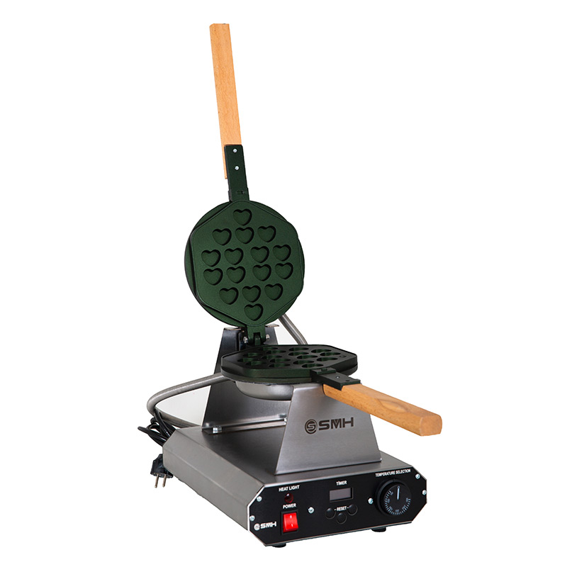 SMH HS Yuvarlak Kapaklı Kalpli Waffle Makinesi, Elektrikli
